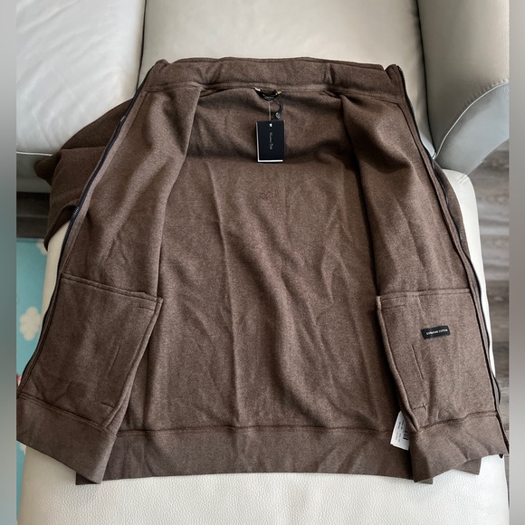 NWT - Massimo Dutti Men’s Hideable Hood Cotton Zip Up Cardigan Size- Size XL - Picture 6 of 10